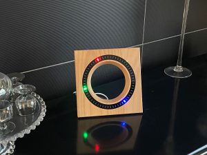 Digital Clock made from Beach