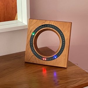 Cherry Wood Digital Clock